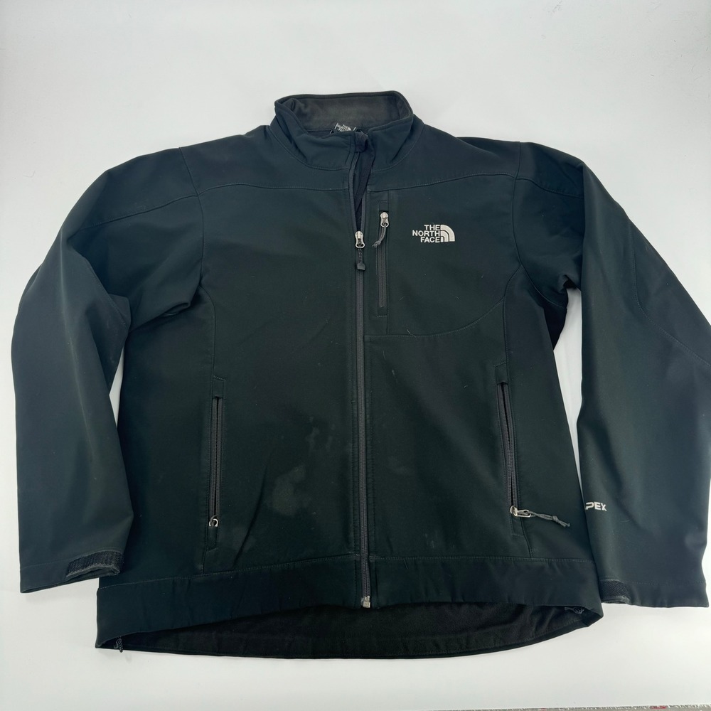 The North Face Apex‎ Softshell Jacket Men's Black Full Zip Outdoor Coat